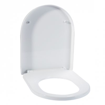 Enlongate D shape soft close UF toilet seat