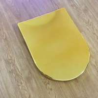 Fashion  D shape  Duroplast golden  toilet seat  soft close