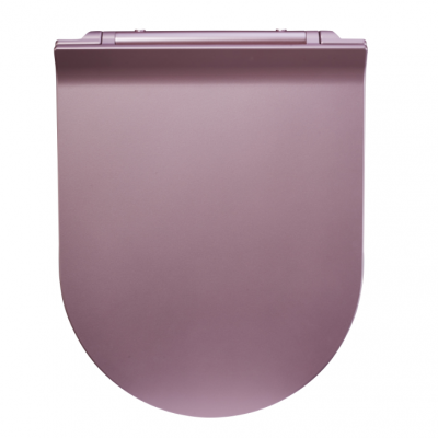 Matte pink gold soft close and quick release toilet seat