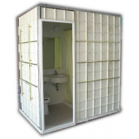 Portable integrate all in one Modular capsule bathroom pod with shower and toilet all-in-one SMC1216